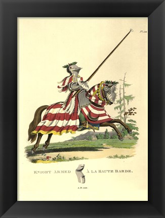 Framed 1512-Knight Armed a La Haute Barde Print