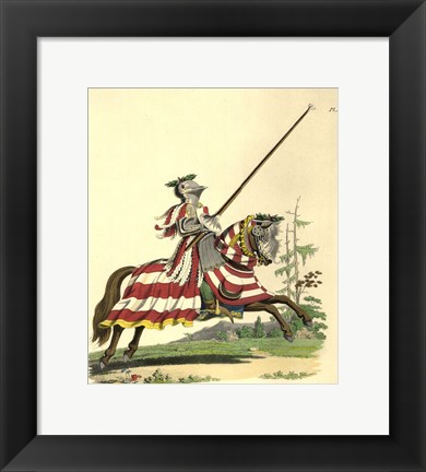 Framed 1512-Knight Armed a La Haute Barde Print