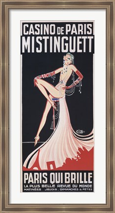 Framed Casino de Paris/Mistinguett Print