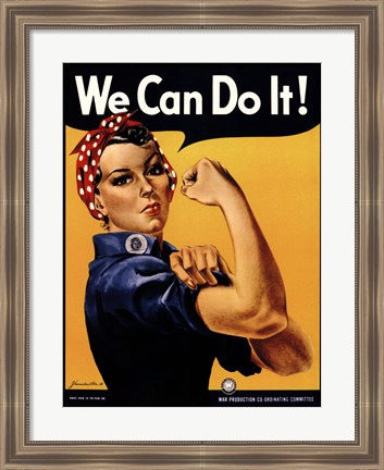 Framed We Can Do It! Print