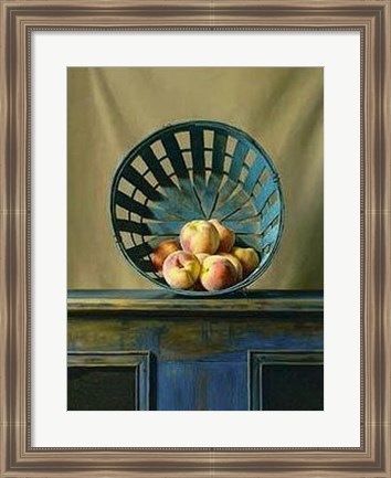 Framed White Peaches Print