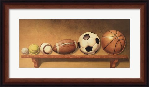 Framed Keep Your Eye on the Ball Print