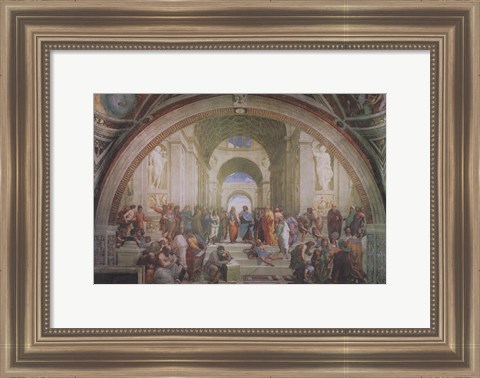 Framed School of Athens, c.1511 Print