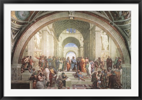 Framed School of Athens, c.1511 Print