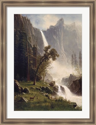 Framed Bridal Veil Falls, Yosemite Print