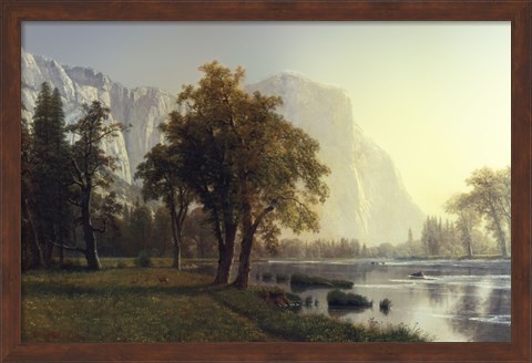 Framed El Capitan, Yosemite Valley, California, 1875 Print