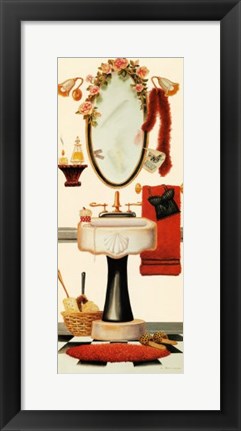 Framed Girly Bath Print