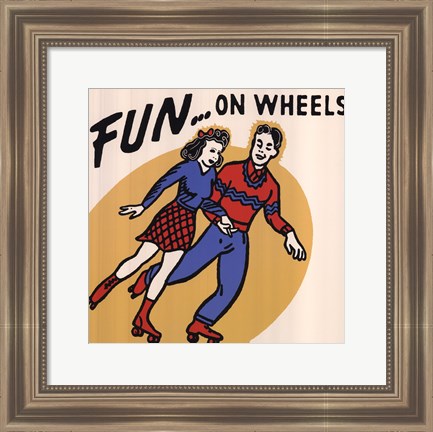 Framed Fun...On Wheels Print