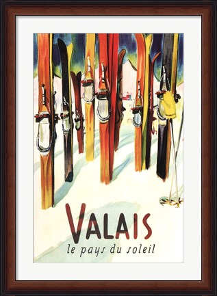 Framed Valais Print