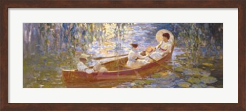 Framed Boating on the Marsh Print