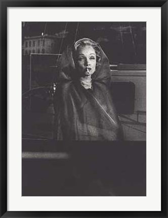 Framed Marlene Dietrich Montecarlo 1956 Print