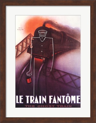 Framed Le Train Fantome Print