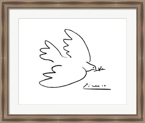 Framed Dove of Peace Print