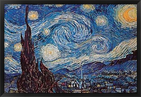 Framed Starry Night Print