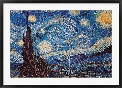 Framed Starry Night Print