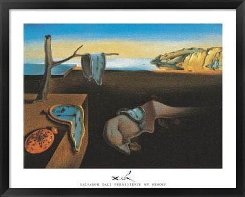 Framed Persistence Of Memory Print