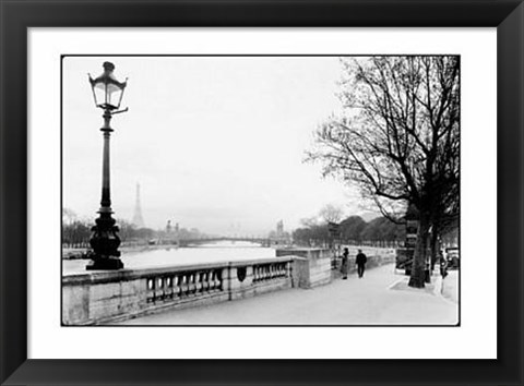 Framed Paris, Le Cours La Reine, 1927 Print