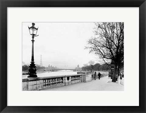 Framed Paris, Le Cours La Reine, 1927 Print