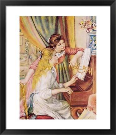 Framed Two Young Girls at the Piano Print