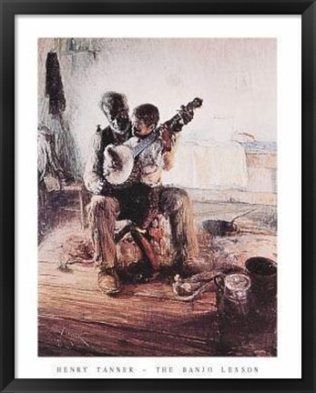 Framed Banjo Lesson Print