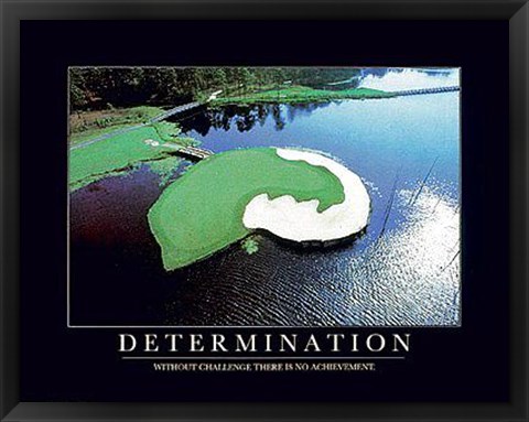 Framed Determination Print