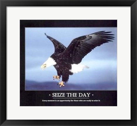 Framed Seize the Day Print