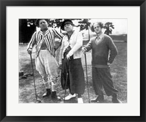 Framed Three Stooges: Golf With Your Friends Print