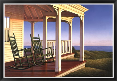 Framed Twilight on the Veranda Print