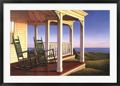 Framed Twilight on the Veranda Print