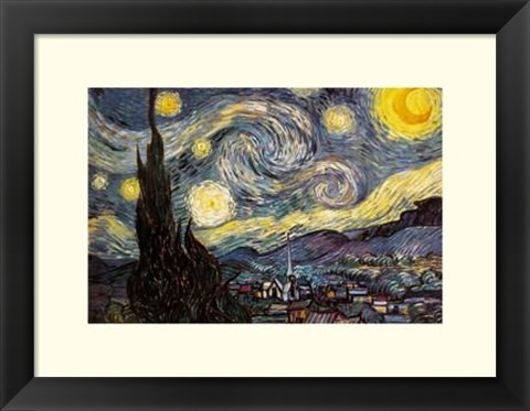 Framed Starry Night Print