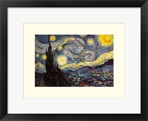 Framed Starry Night Print