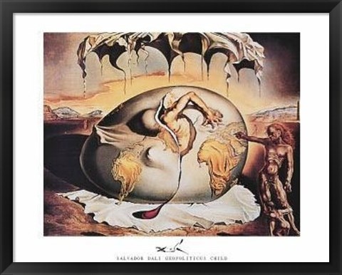 Framed Geopoliticus Child Watching the Birth of the New Man, c.1943 Print