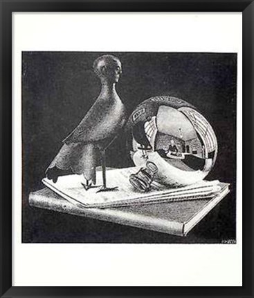 Framed Still Life With Sphere Print