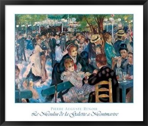 Framed Le Moulin De La Galette Print