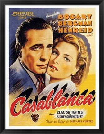 Framed Casablanca Print