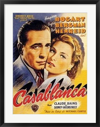 Framed Casablanca Print