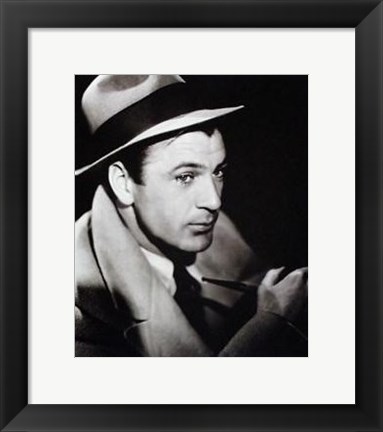 Framed Gary Cooper Print