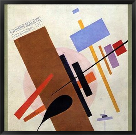 Framed Suprematism, 1917 Print