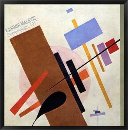 Framed Suprematism, 1917 Print