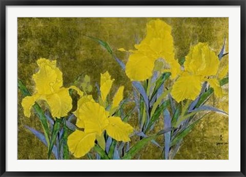 Framed Yellow Iris Print