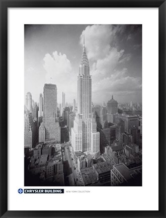 Framed Chrysler Building Print