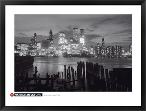 Framed Manhattan Skyline Print