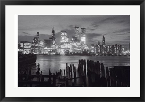 Framed Manhattan Skyline Print