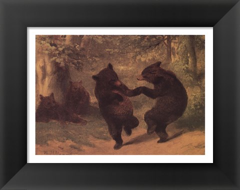 Framed Dancing Bears Print