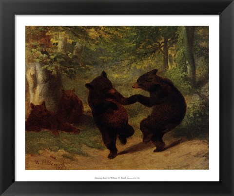 Framed Dancing Bears Print