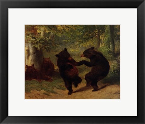 Framed Dancing Bears Print