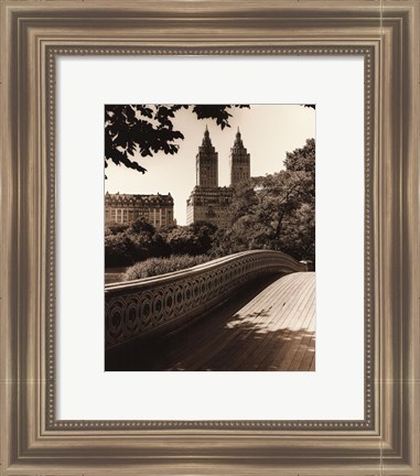 Framed Central Park Bridges I Print