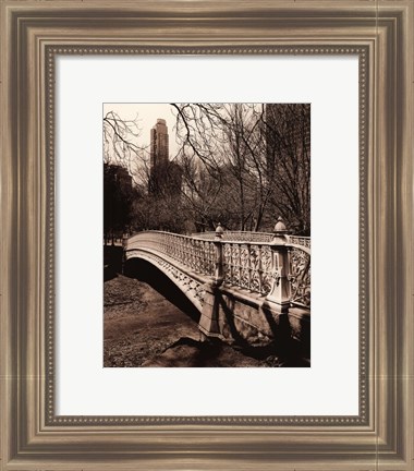 Framed Central Park Bridges II Print