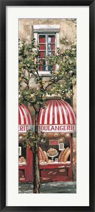 Framed Red Striped Awning Print