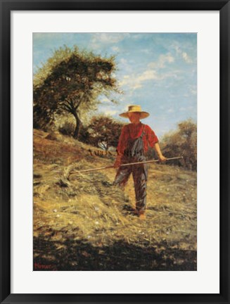 Framed Haymaking Print